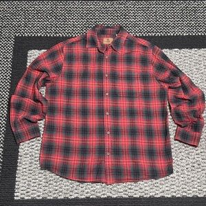 Woolrich Flannel Shirt Men’s Sz XL Plaid Classic Warm Cabincore Gorpcore Outside